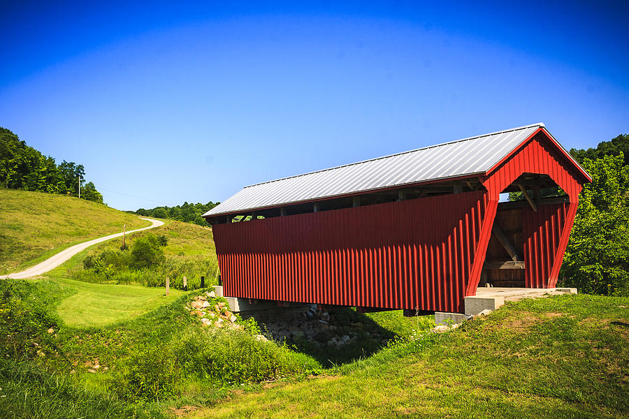 Manchester  Covered Bridge Photograph by Jack R Perry