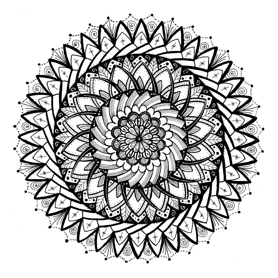 Mandala #14 Drawing by Eseret Art