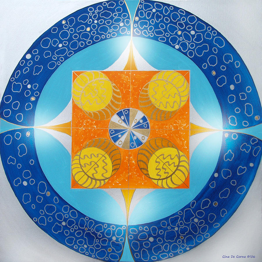 Mandala 15 Painting by Gina De Gorna
