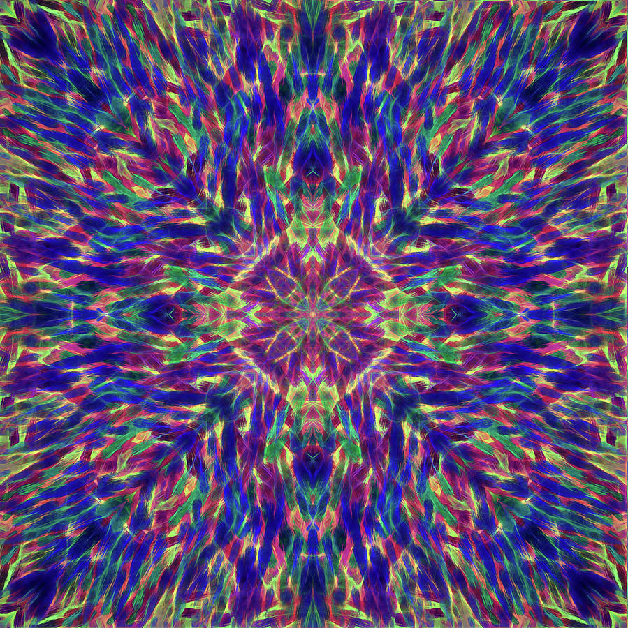 Pattern Digital Art - Mandala - 17-001 by SharaLee Art