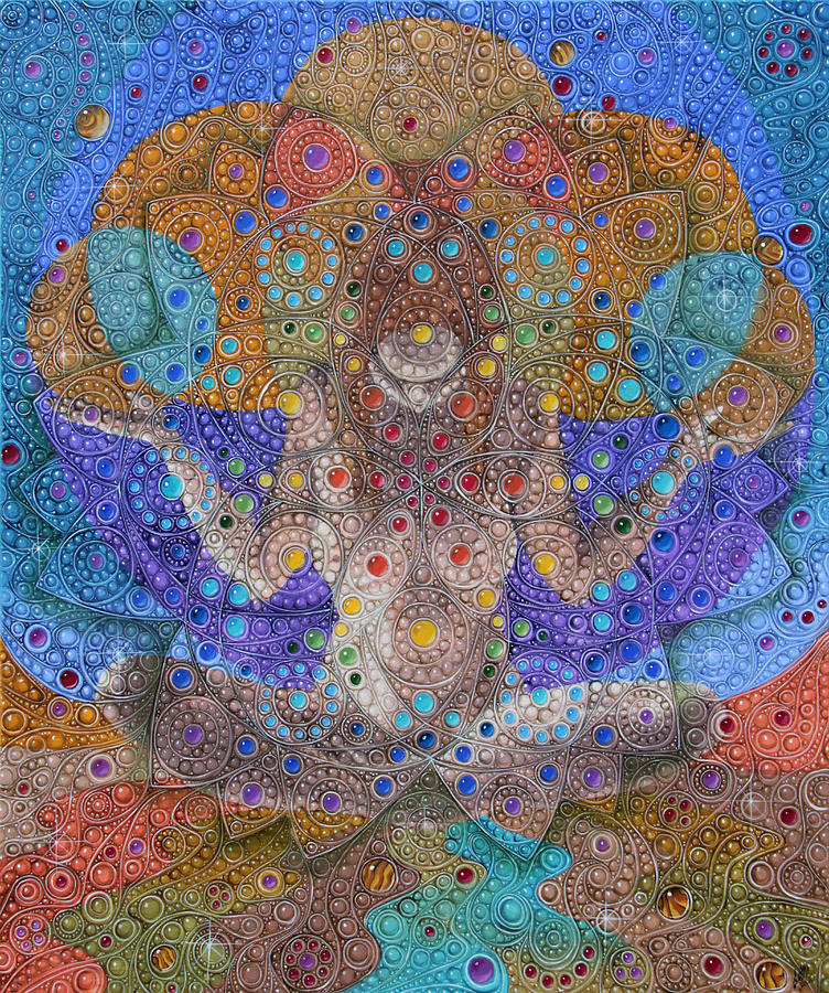Mandala 2 Painting by Victor Molev