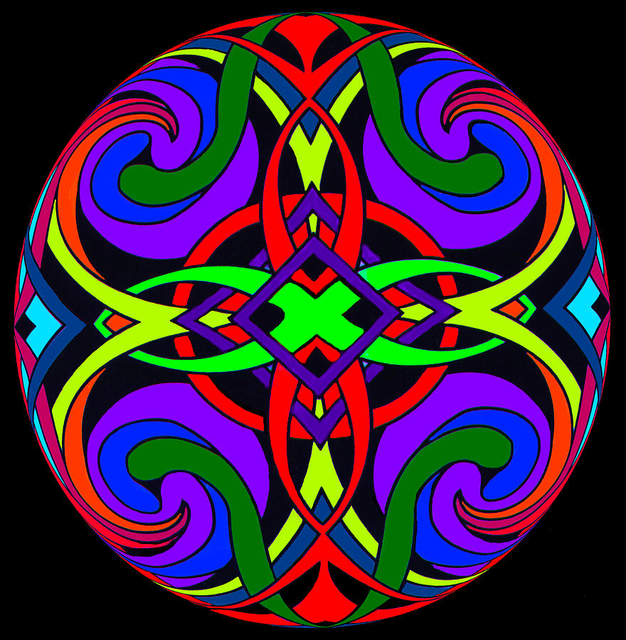 Mandala 3 Digital Art by Phillip Mossbarger
