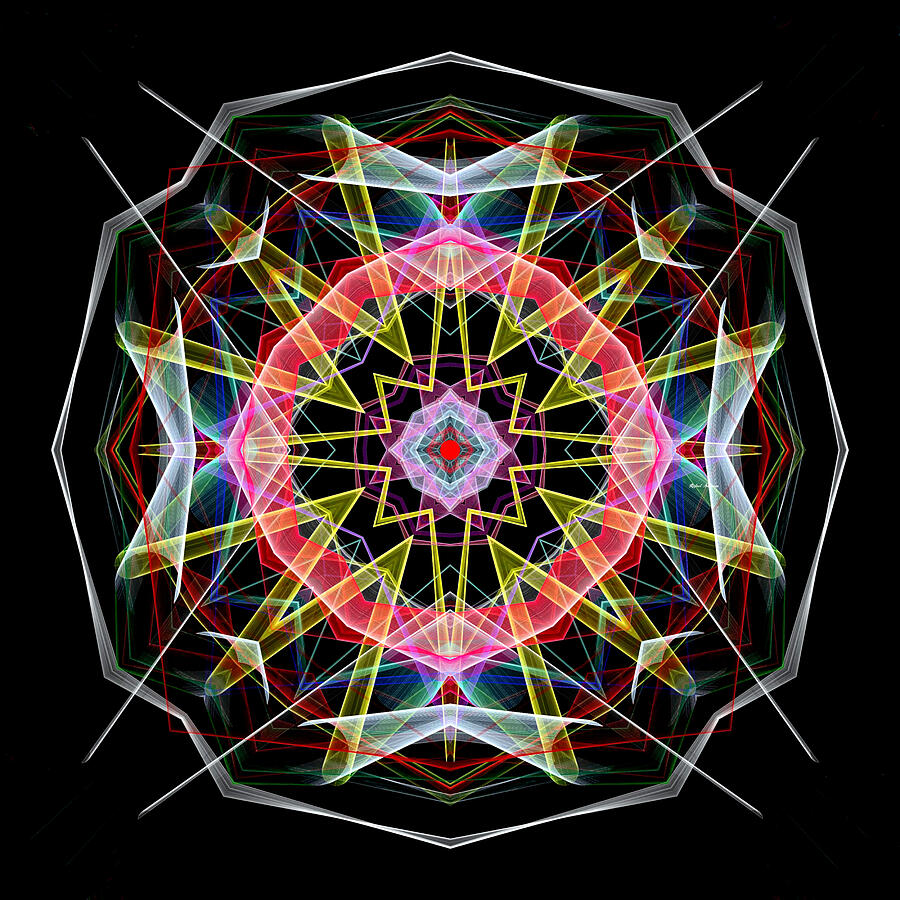 Mandala 3313 Digital Art by Rafael Salazar