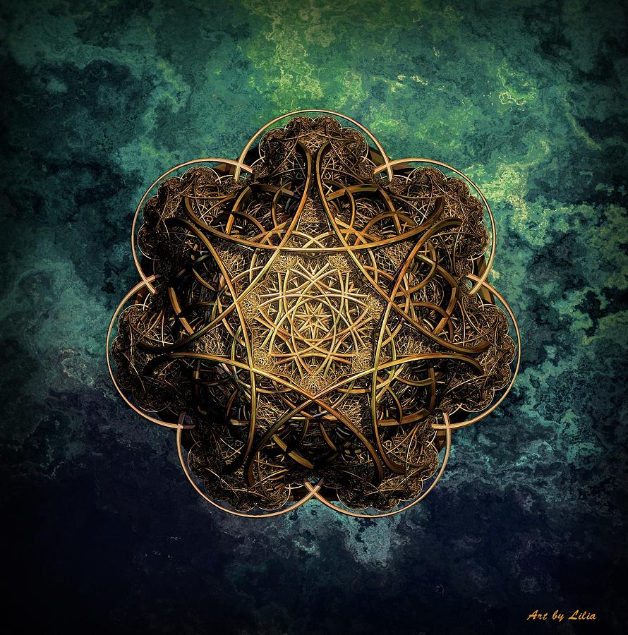 Mandala 3D Digital Art by Lilia S