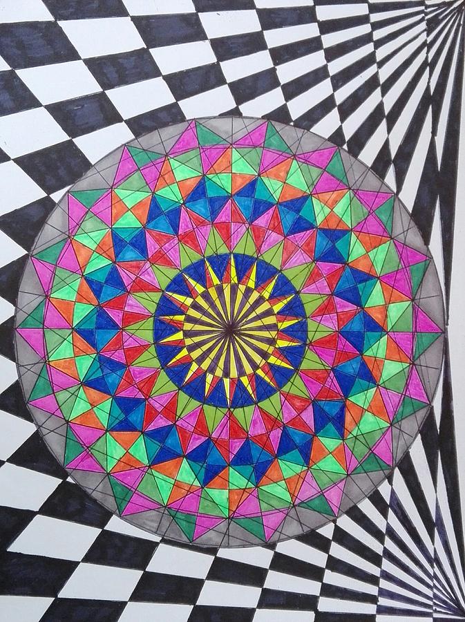 Mandala 4 Painting by Jesus Nicolas Castanon - Fine Art America