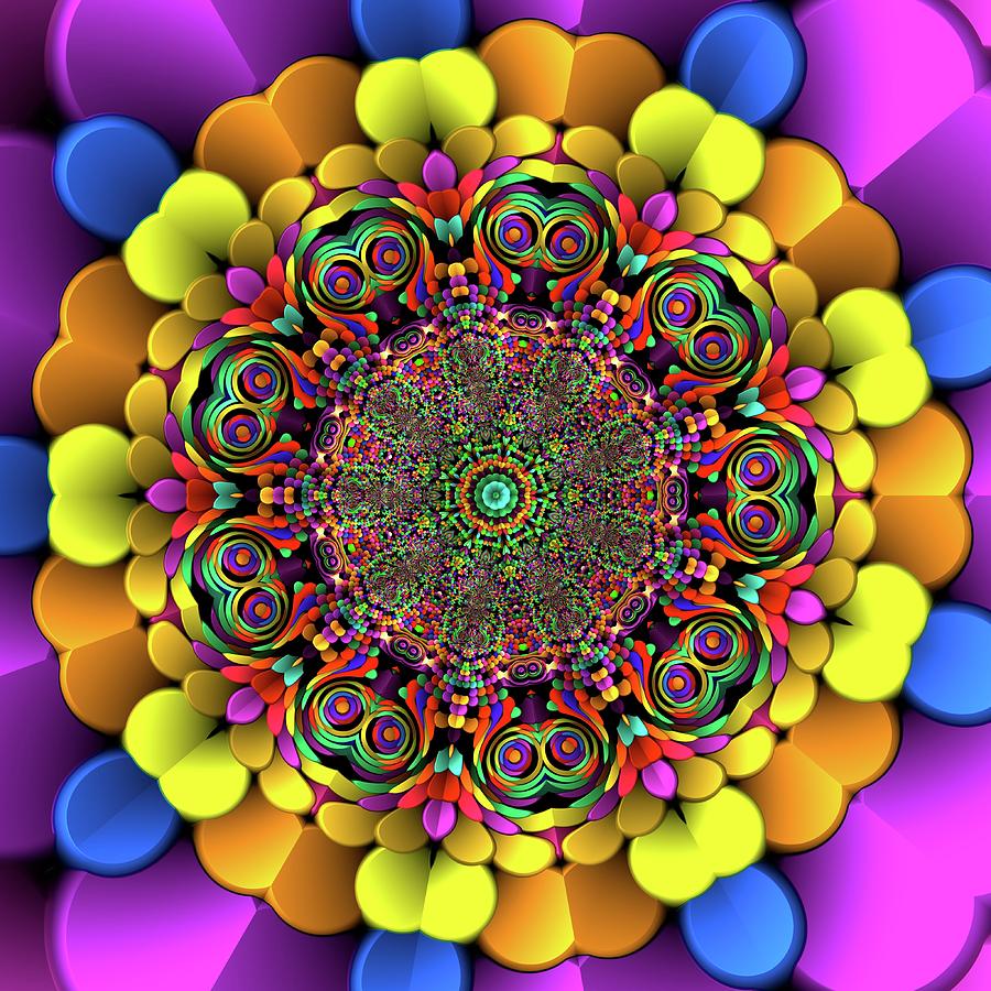 Light Digital Art - Mandala 46756767856 by Robert Thalmeier Light Digital Art - Mandala 46756767856 by Robert Thalmeier