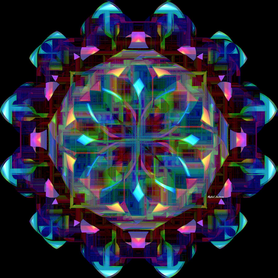 Mandala 9735 Digital Art by Rafael Salazar