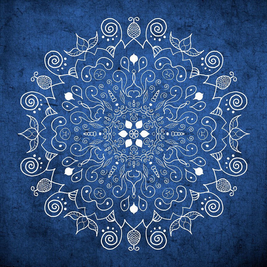 Denim Mandala  Digital Art by Patricia Lintner