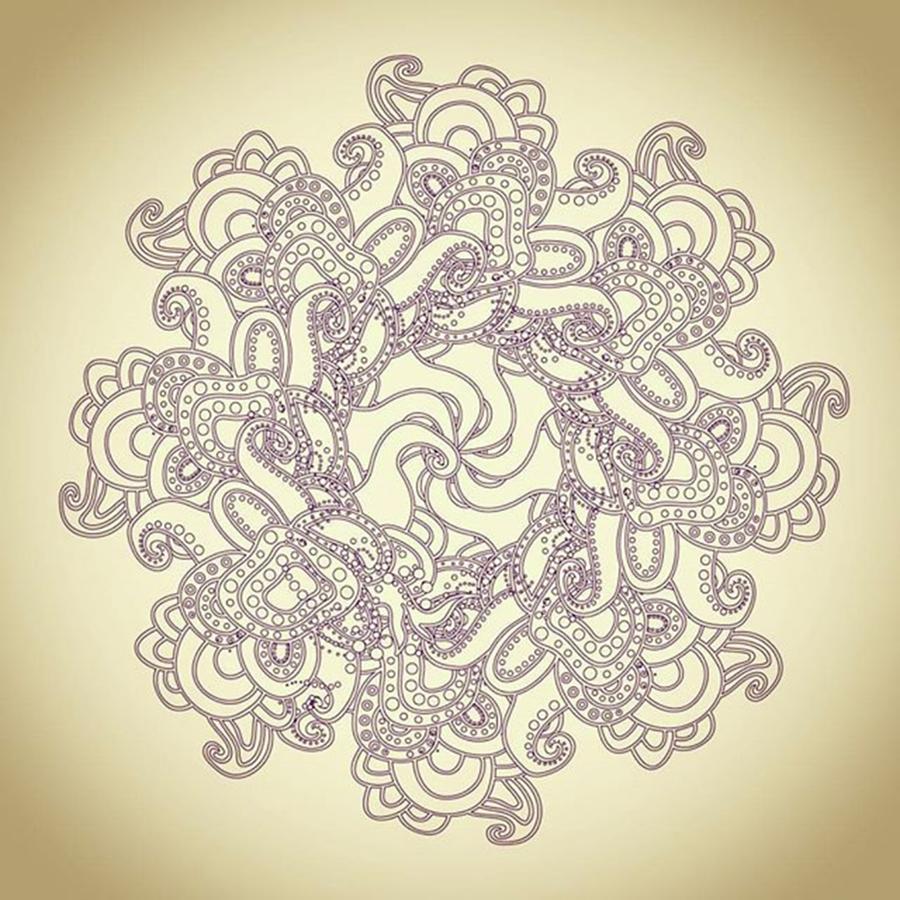 Pattern Photograph - #mandala #beautiful #indian #pattern by Olga Strogonova