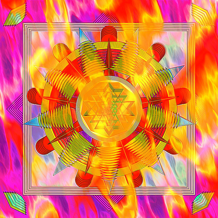 Mandala Burning Digital Art by Mario Carini - Fine Art America