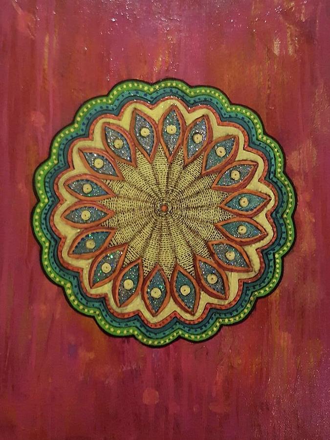 Mandala Painting by Cynthia Silverman