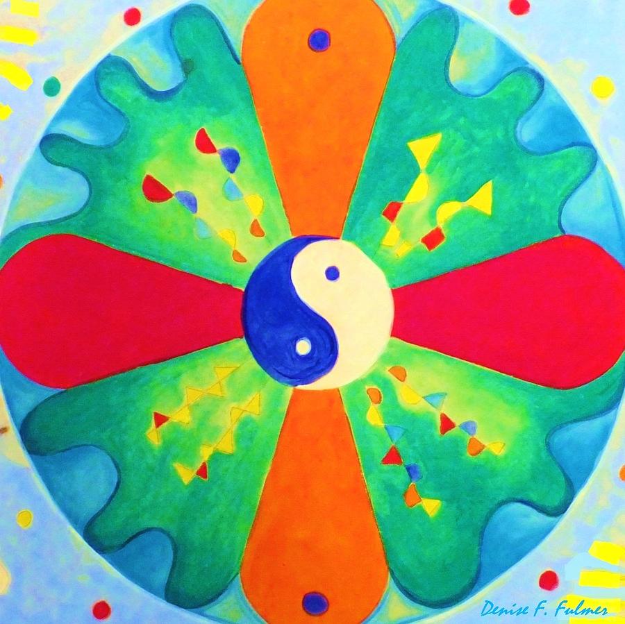 Mandala Painting by Denise F Fulmer