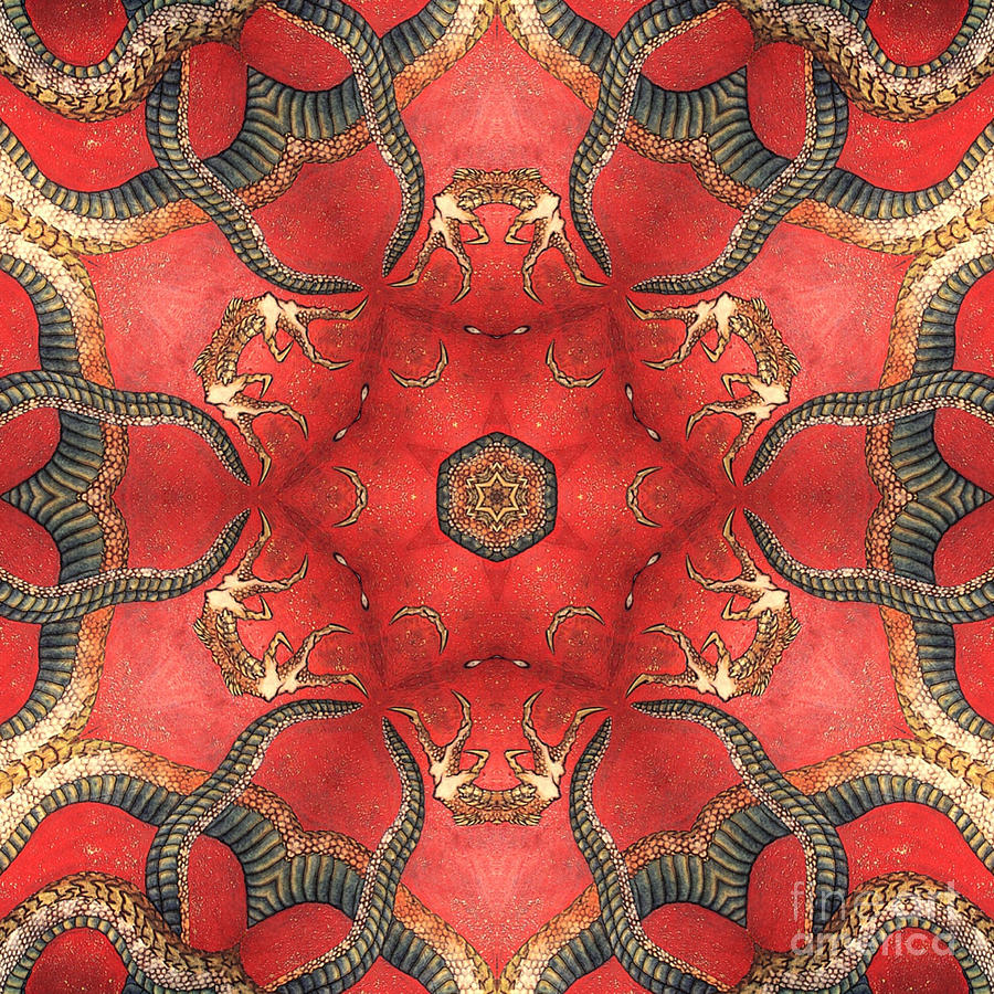 Mandala Dragon Digital Art