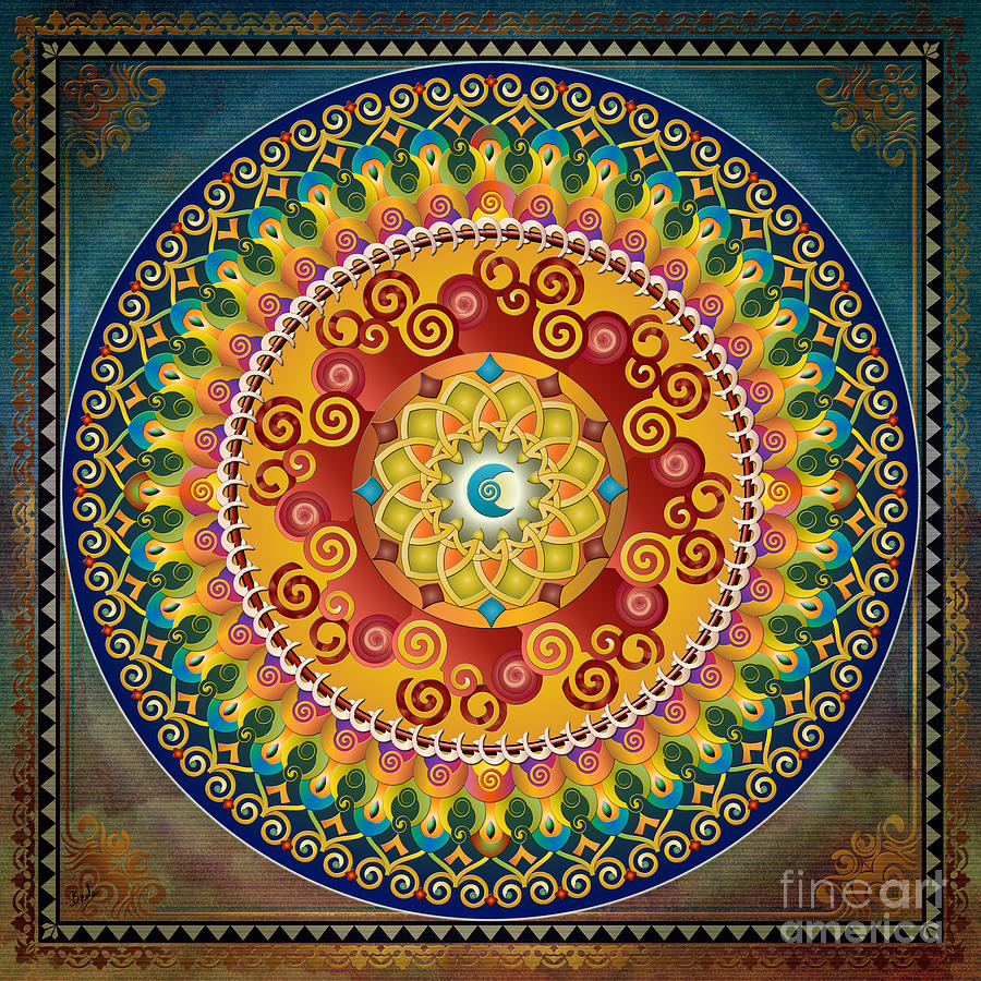 Space Digital Art - Mandala Epiphaneia by Peter Awax