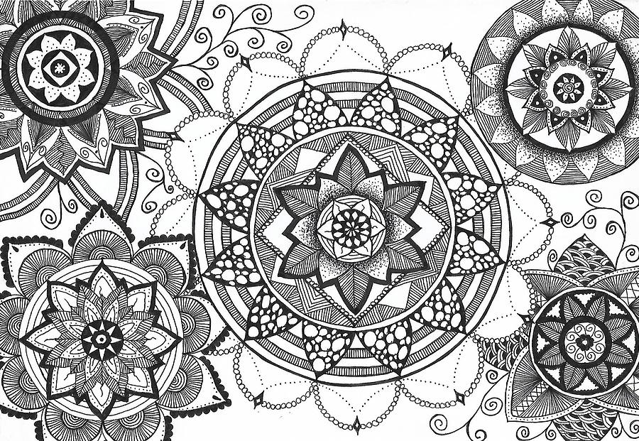 Mandala Flowers 5 In 1