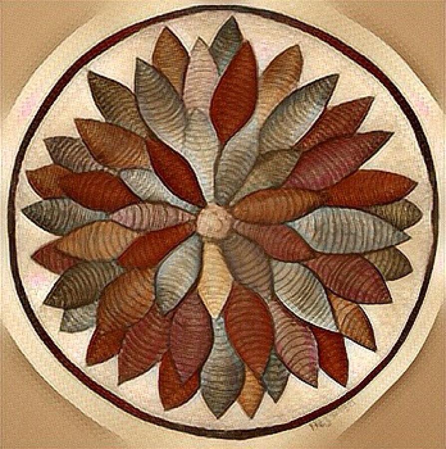 Mandala in rust Digital Art by Megan Walsh