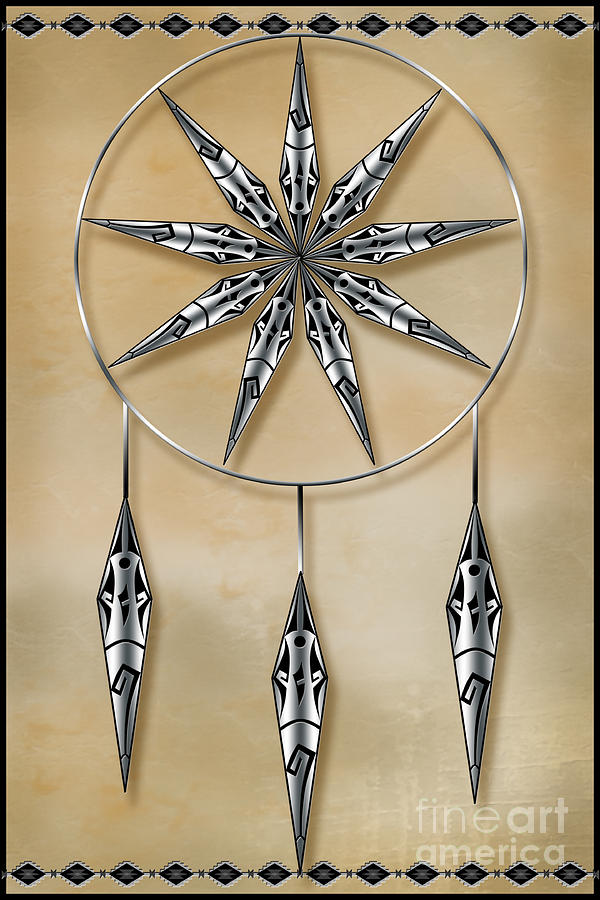 Mandala in Silver Digital Art by Tim Hightower