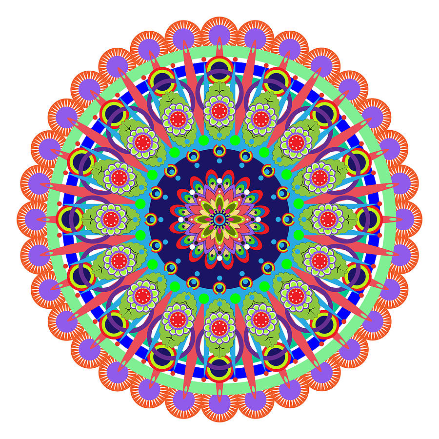 Mandala Digital Art by Isabel Salvador