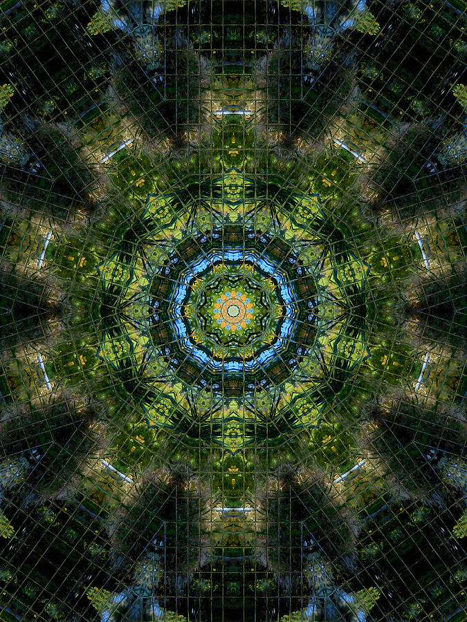 Mandala Kaleidoscopic Design 1 Painting by Jeelan Clark