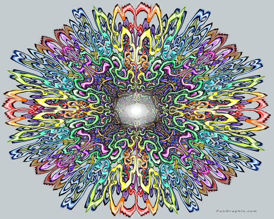 Mandala Digital Art by Kevin Middleton