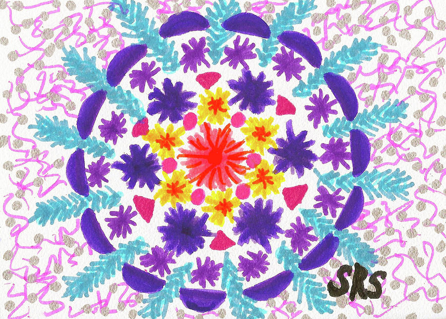  Mandala Magic Drawing by Susan Schanerman