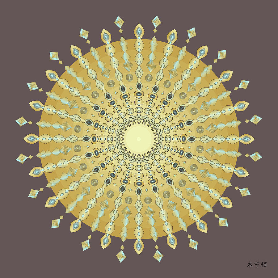 Mandala No. 9 Digital Art by Alan Bennington