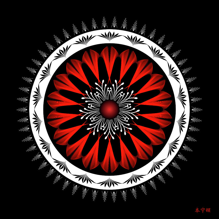 Mandala No. 98 Digital Art by Alan Bennington