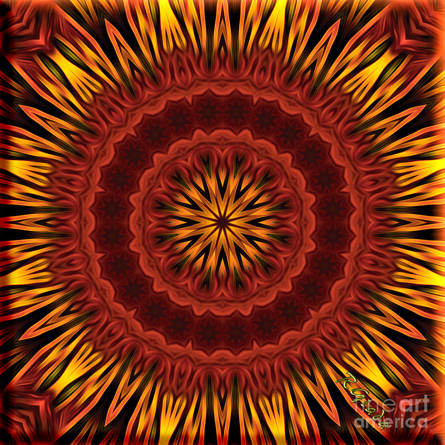 Mandala Of Surya The Sun God - Spiritual Art By Giada Rossi Digital Art ...