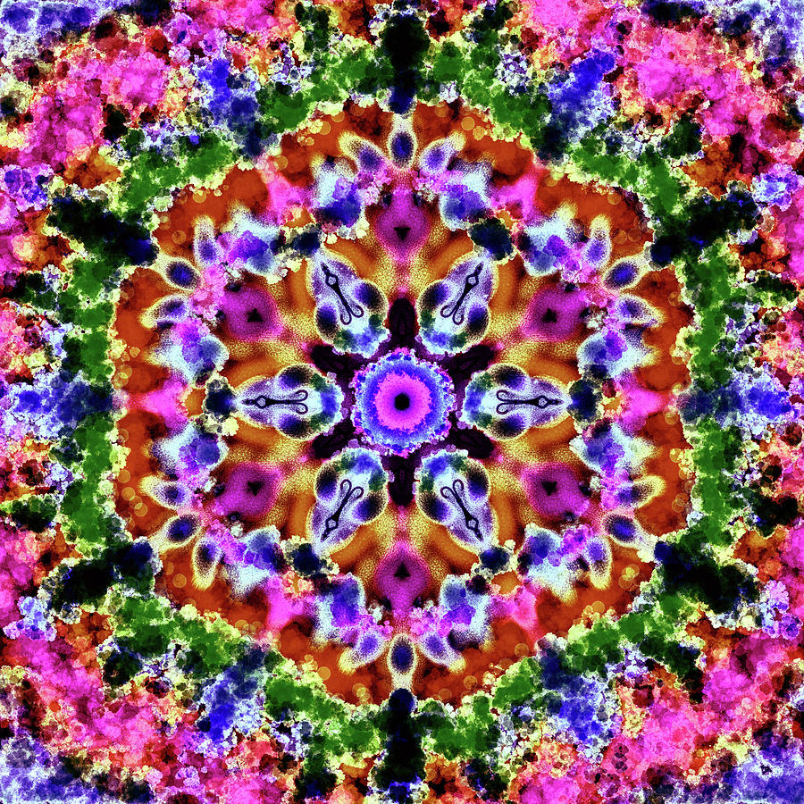 Mandala Pink Tones Digital Art by Patricia Lintner