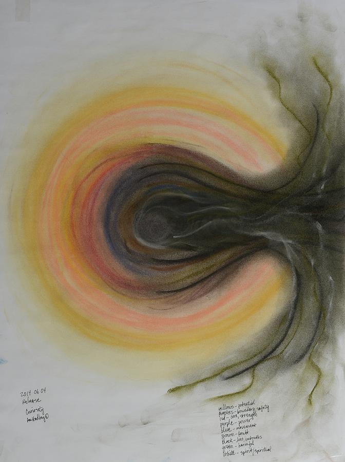 Mandala Release Pastel by Annette Hadley