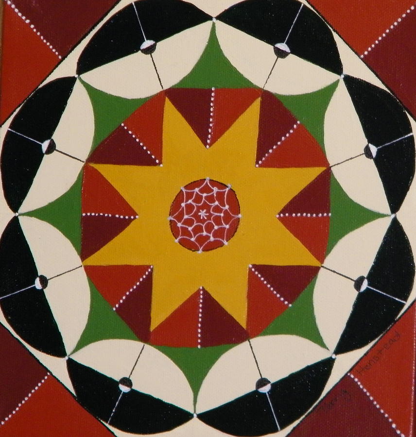 Mandala Painting by Terry Honstead