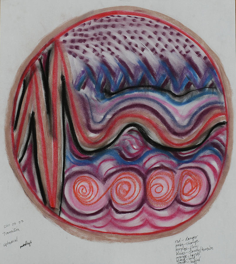 Mandala Transition Pastel by Annette Hadley