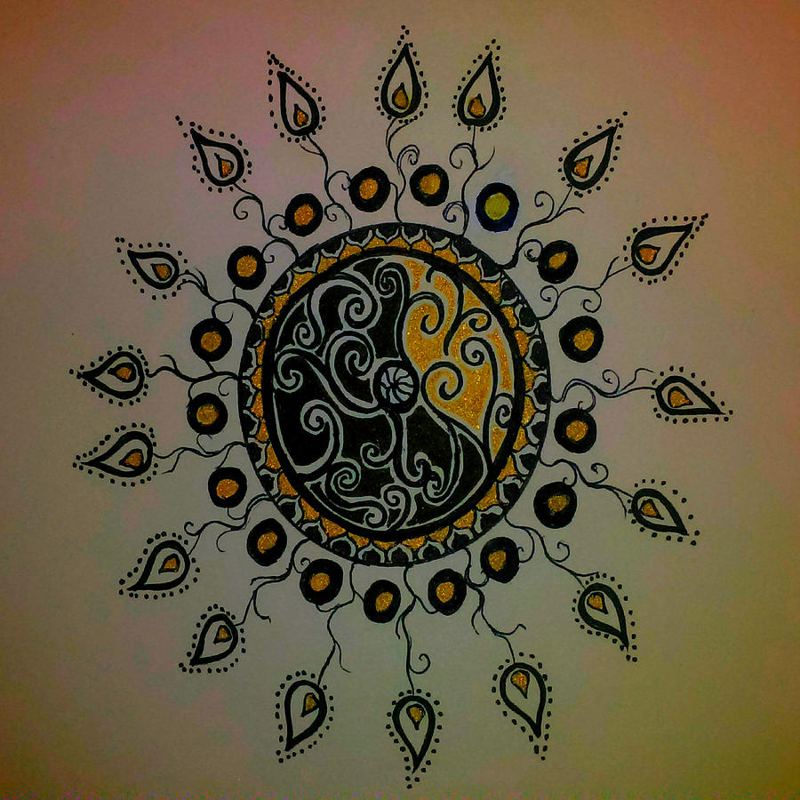 Mandala twist  Drawing by Faashie Sha