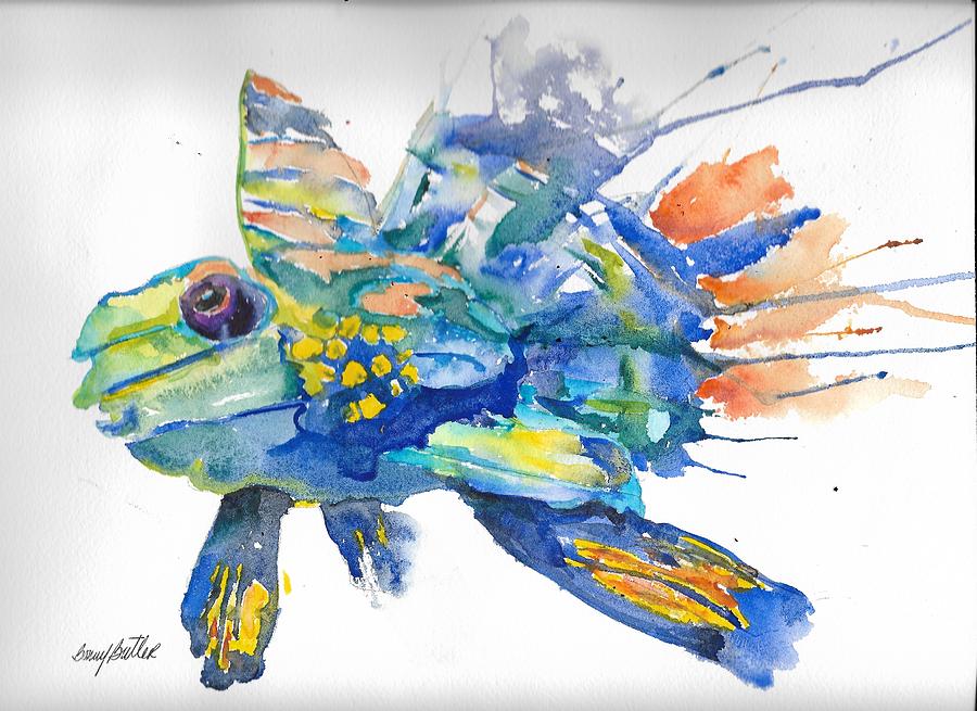 Mandarin Fish Painting by Bonny Butler