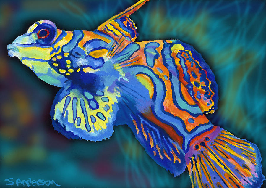 Mandarin Fish II Painting by Stephen Anderson