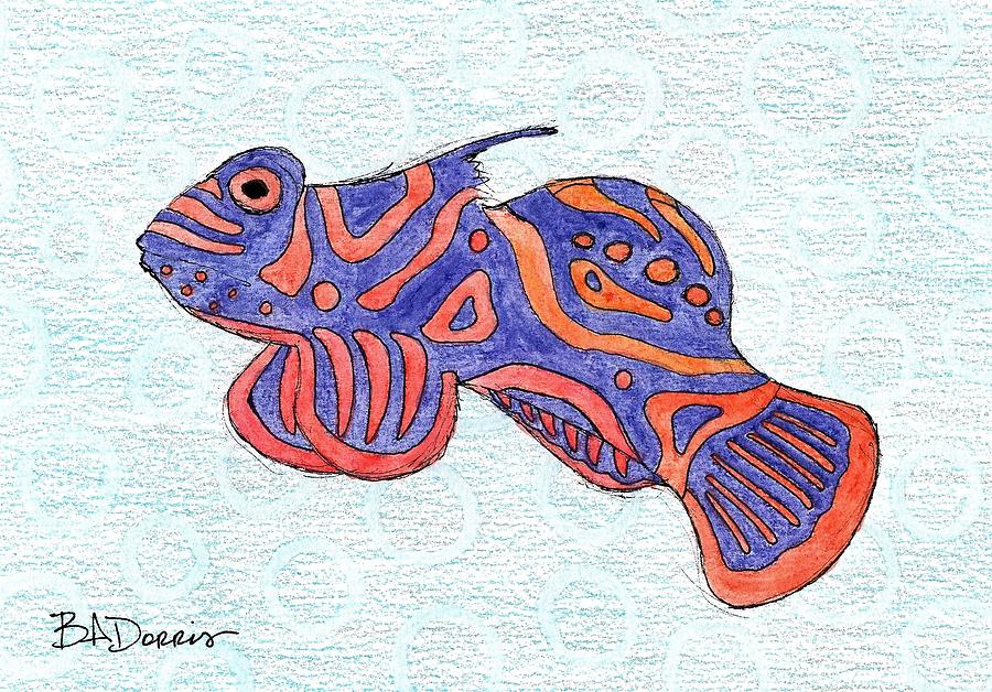 Mandarin Goby Drawing by Brittany Dorris | Fine Art America