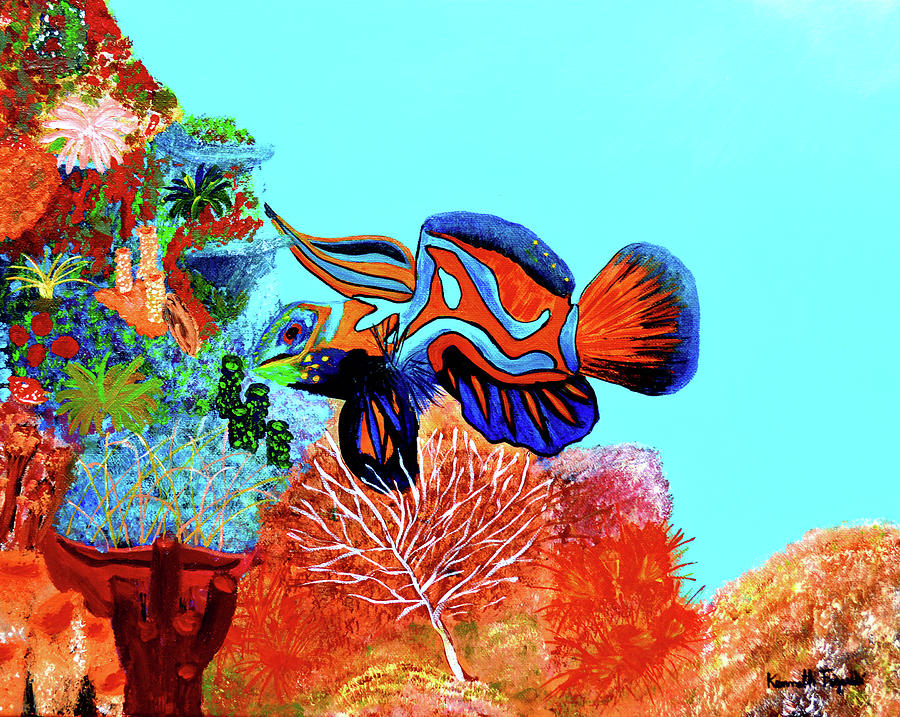 Mandarin Goby  Painting by Ken Figurski
