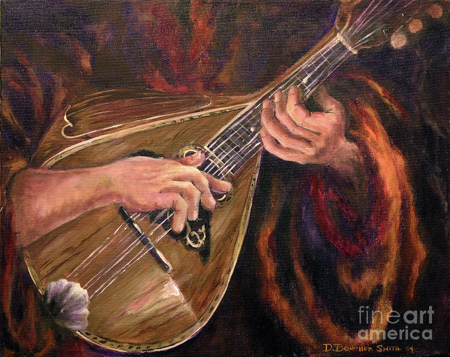 Mandolin Painting by Deborah Smith
