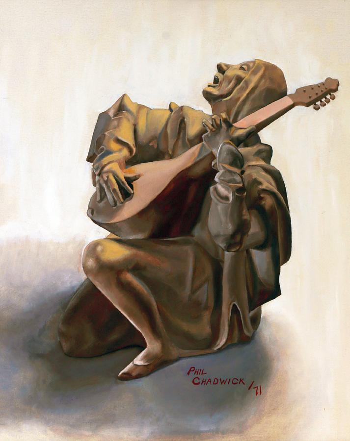 Mandolin Player Painting by Phil Chadwick