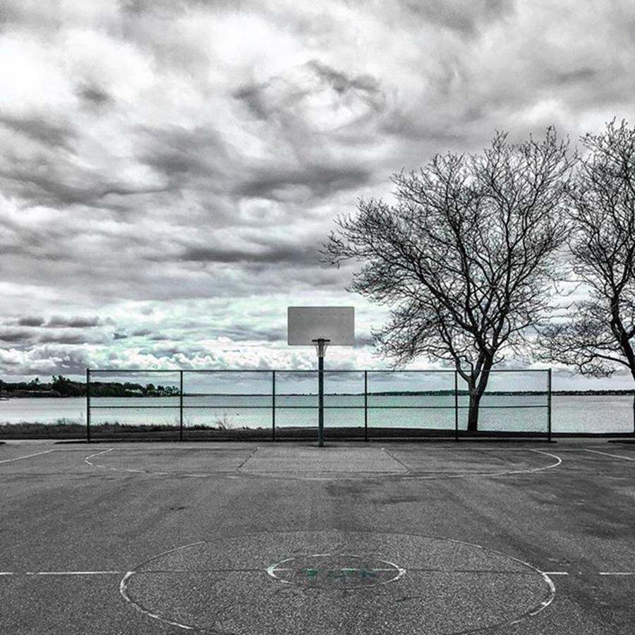 Basketball Photograph - Manet Clouds. Rhode by Hoopitecture Berd