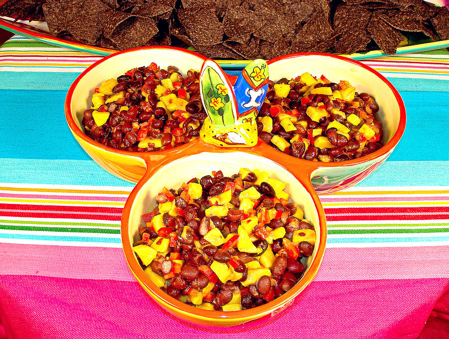 Mango and Black Bean Salsa Photograph by Robert Meyers-Lussier