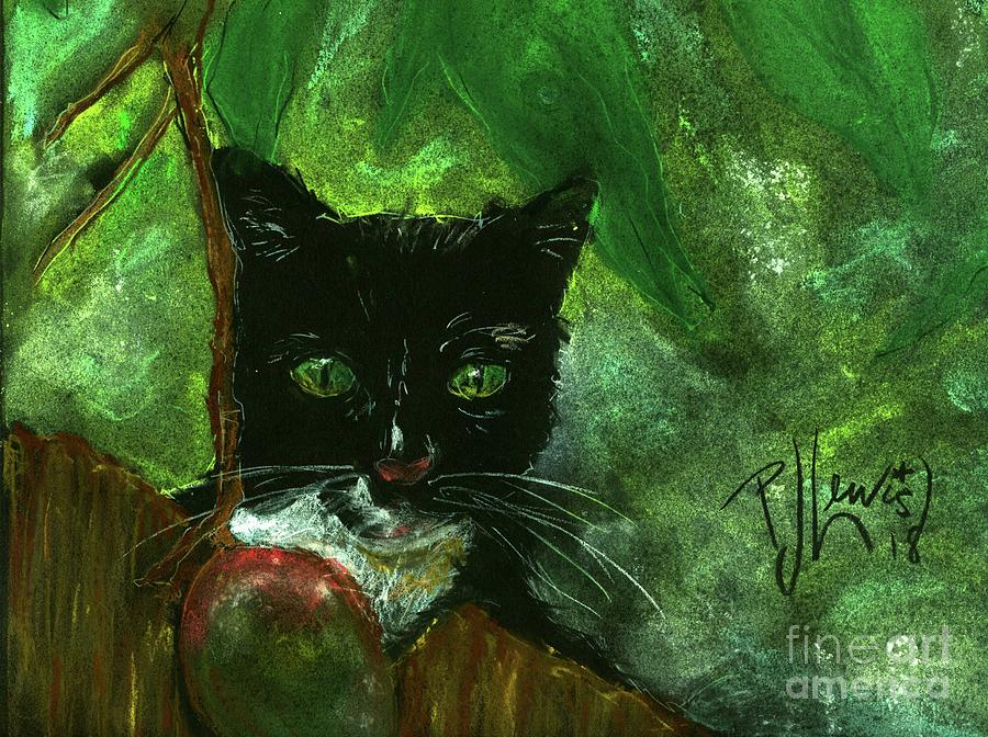 Mango kitty Pastel by PJ Lewis