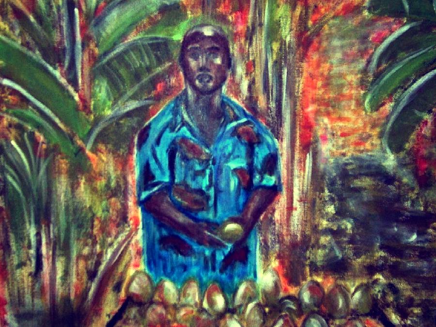 Mango seller Painting by Joseph Ferguson