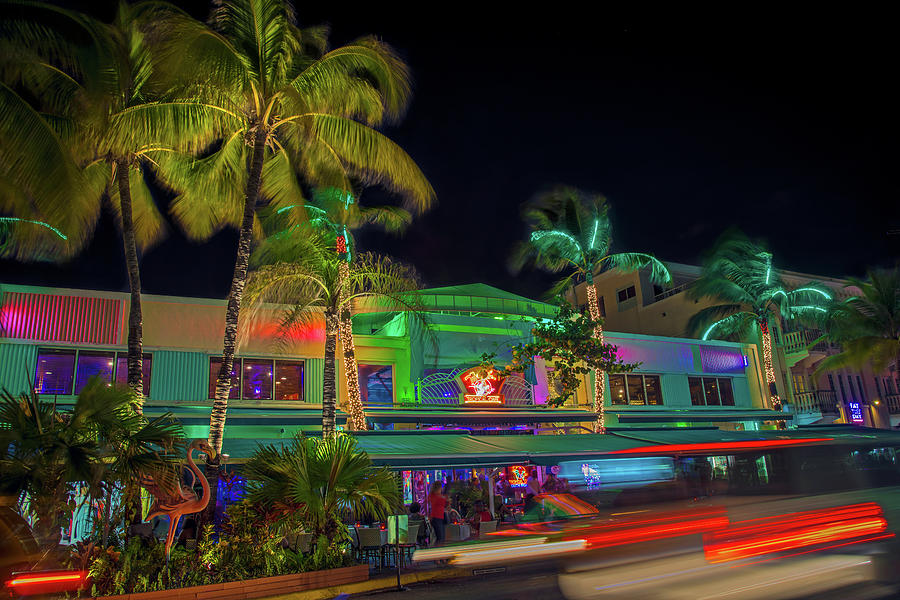 Miami Photograph - Mangos Tropical Cafe by Rick Bravo