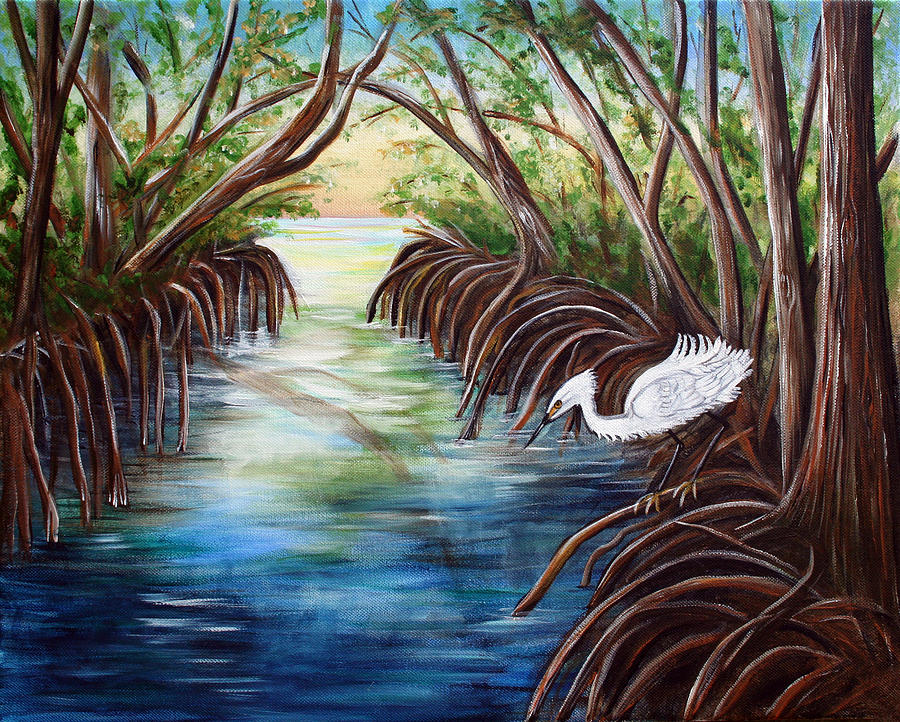 Mangrove Morning Painting by Dorothy Riley