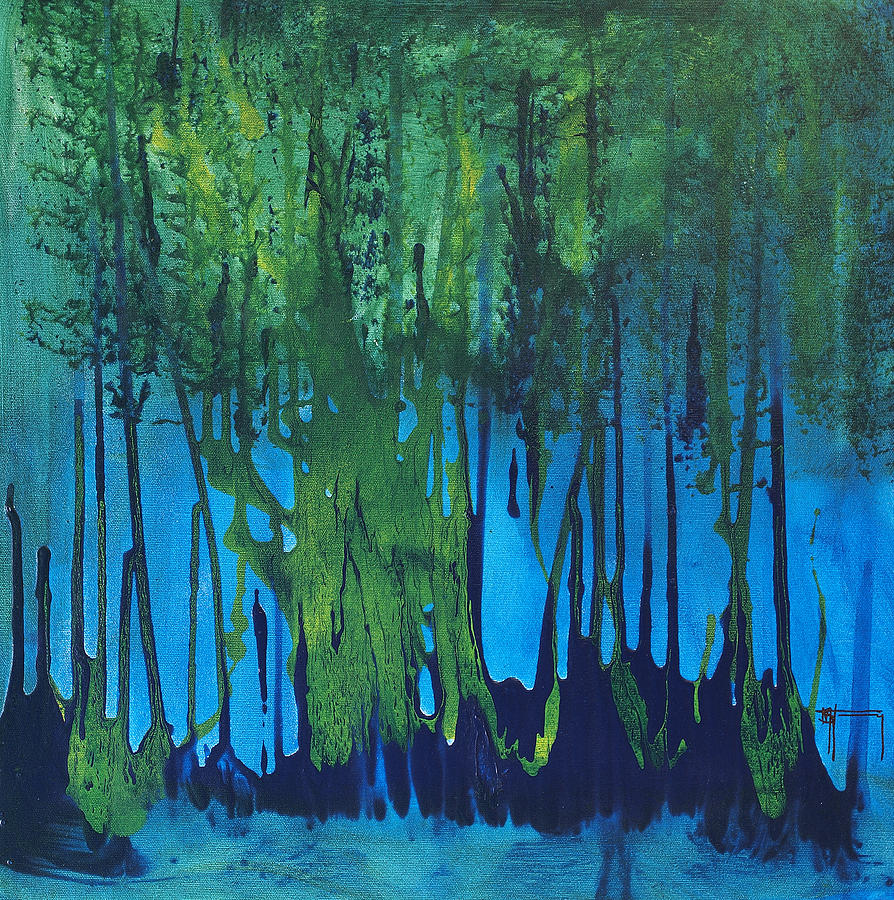 Abstract Painting - Mangroves by Nickola McCoy-Snell
