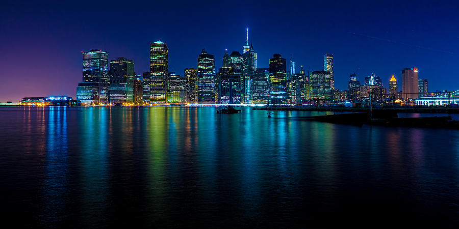 New York City Photograph - Manhattan After Dark by Chris Lord