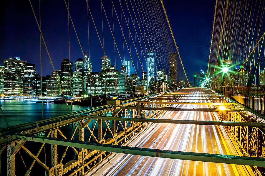 Brooklyn Bridge Photograph - Manhattan Bound by Az Jackson