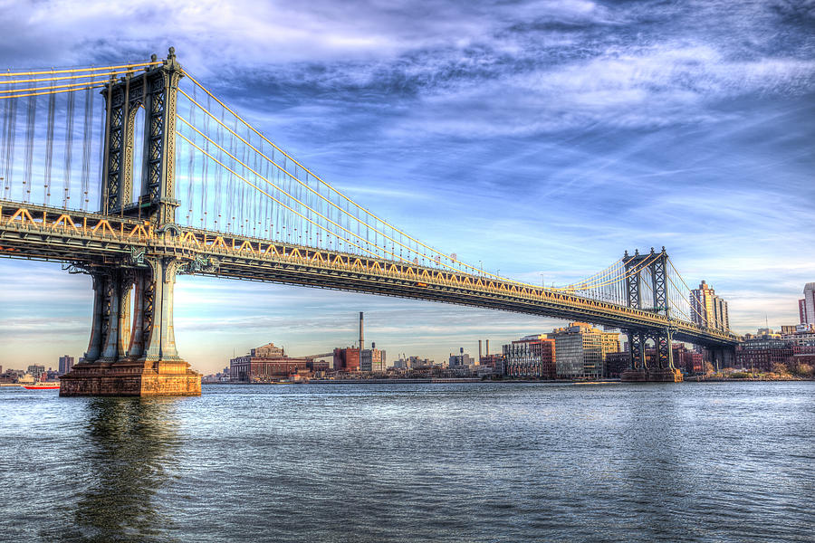 Manhattan Bridge New York Photograph by David Pyatt