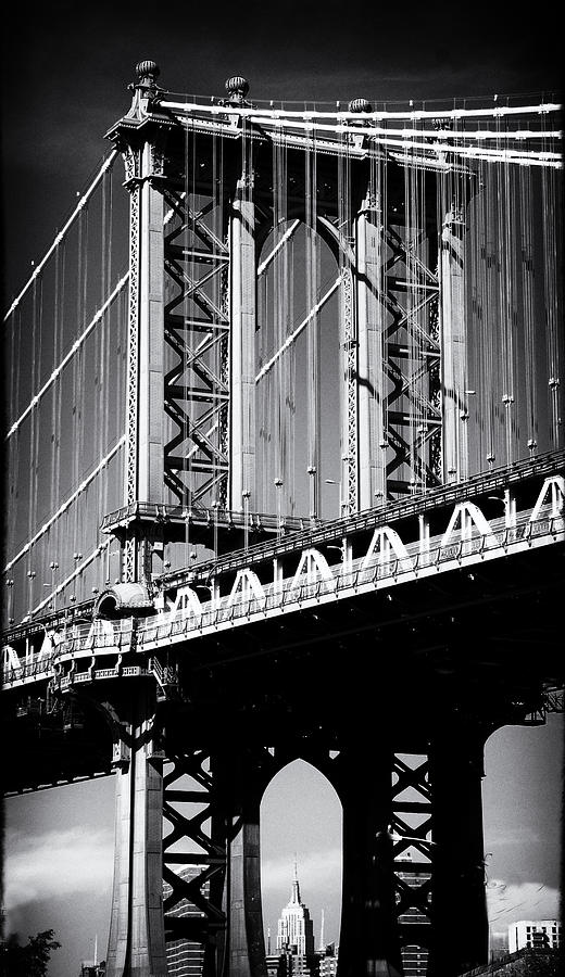 Manhattan Bridge Noir Photograph by Jessica Jenney